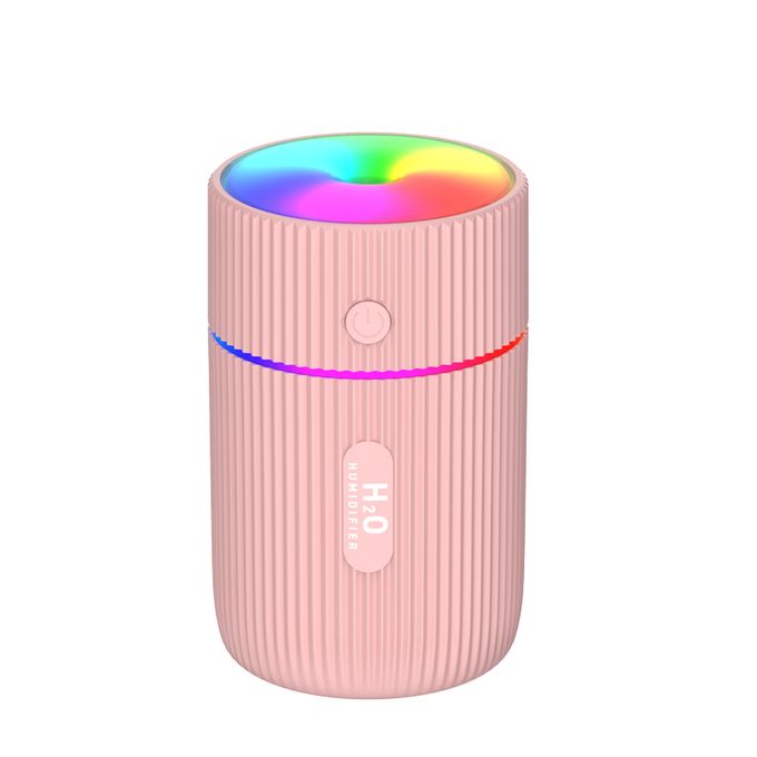 Humidifiers Portable Ultrasonic Multicolor LED Night Pink