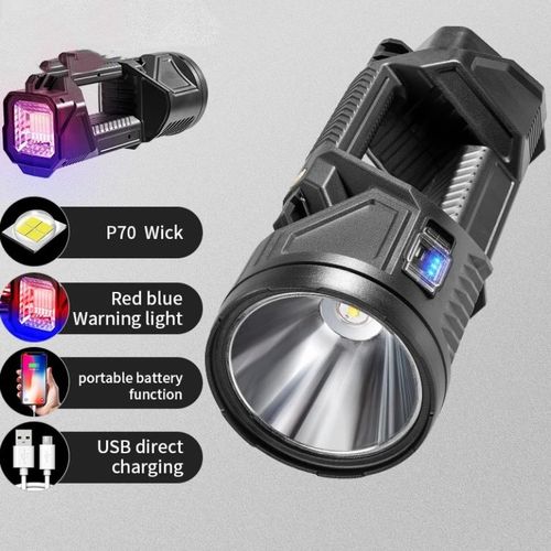 Flashlight Long High Current Using LED Chip Strong And Bright Light