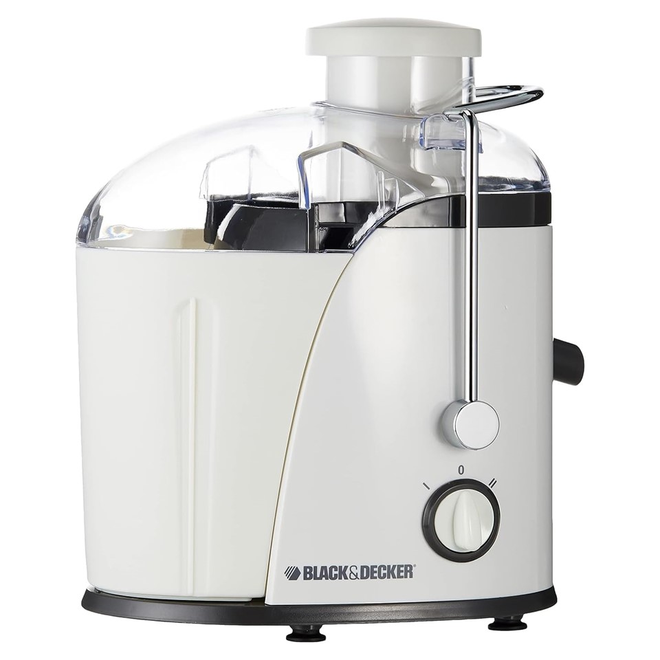 Black & Decker 400W Juice Extractor With Wide Chute - White - JE400-B5