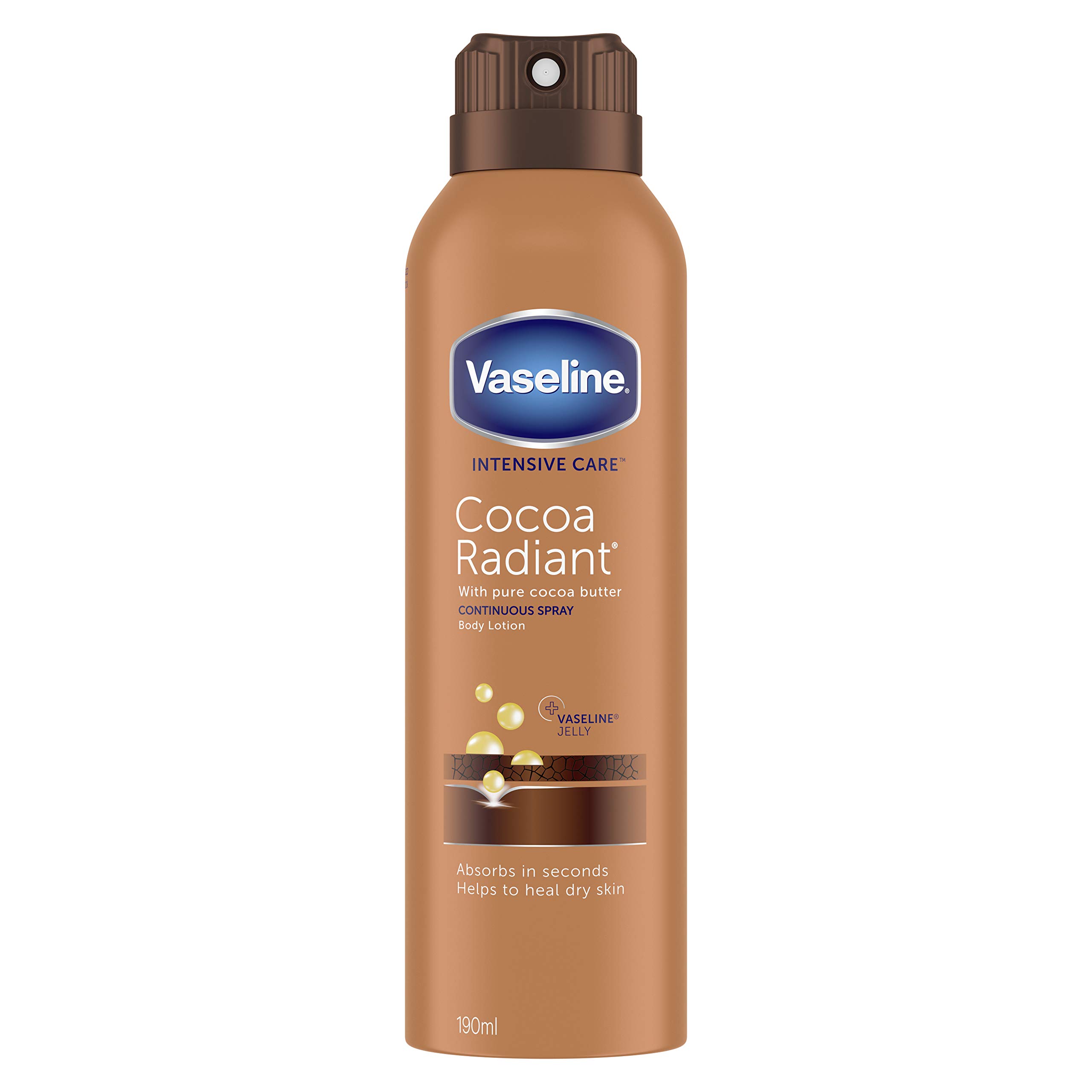 Vaseline Spray Body Moisture Intensive Care Coco Radiant - 190ml
