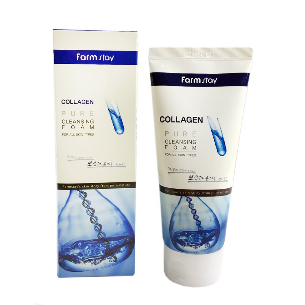 Farm Stay Collagen Pure Cleansing Foam For All Skin Types - 180ml